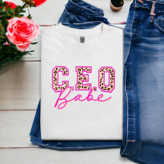 Leopard CEO Babe Tshirt