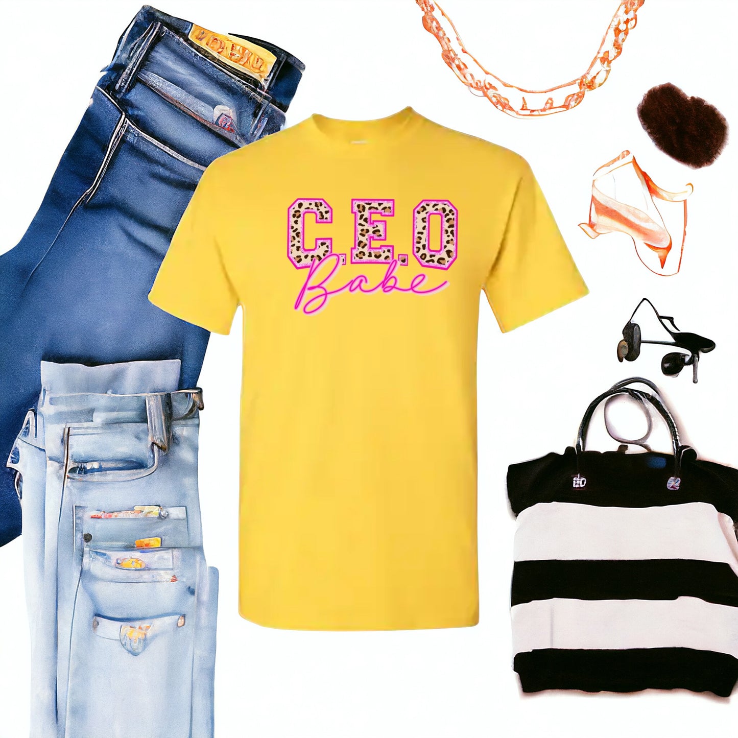 Leopard CEO Babe Tshirt