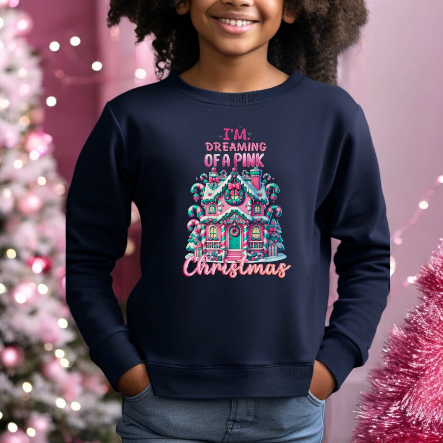 Dreaming of a pink Christmas Sweatshirt