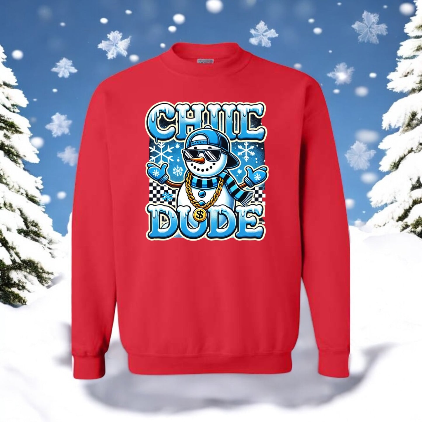 Chill Dude Snowman Sweatshirt