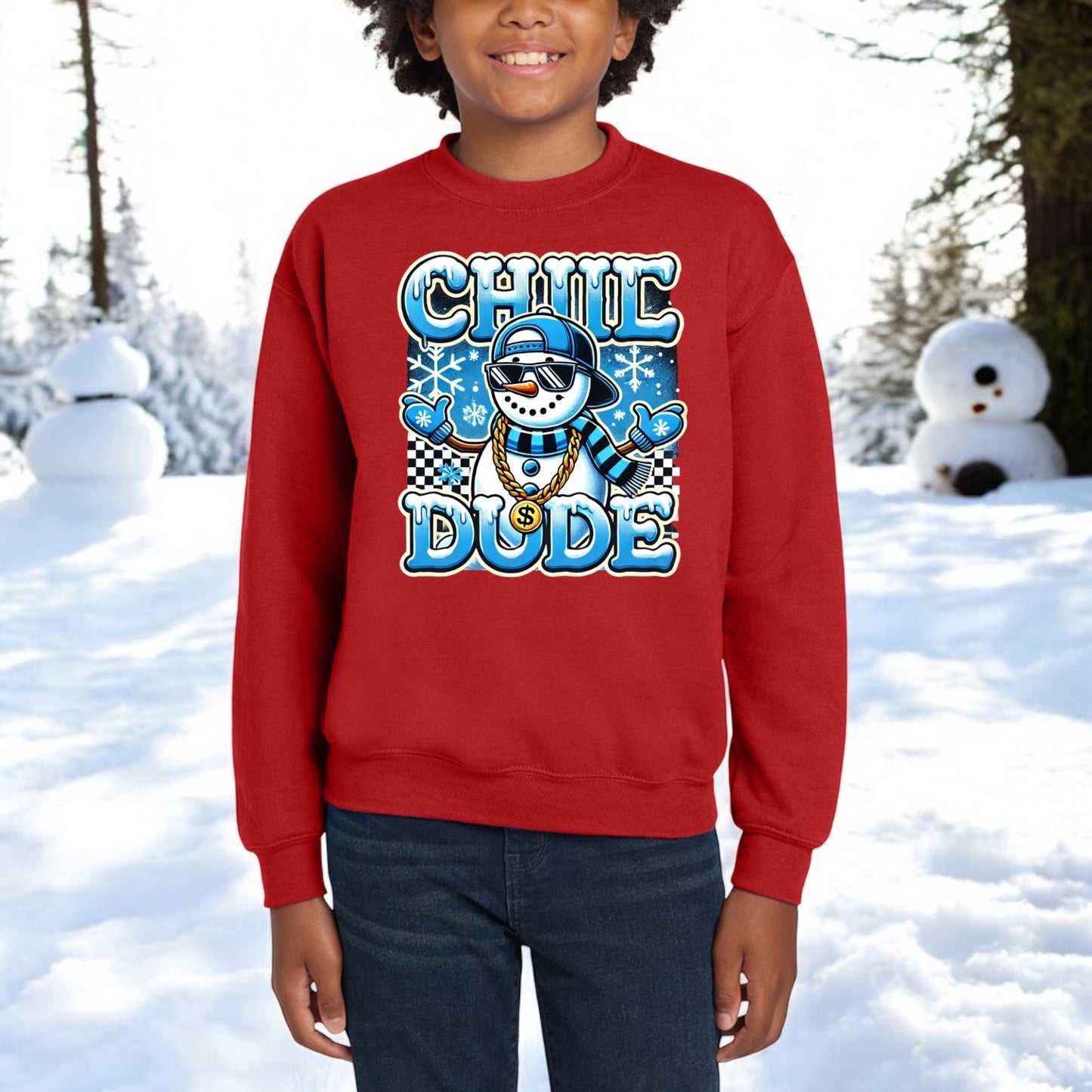 Chill Dude Snowman Sweatshirt