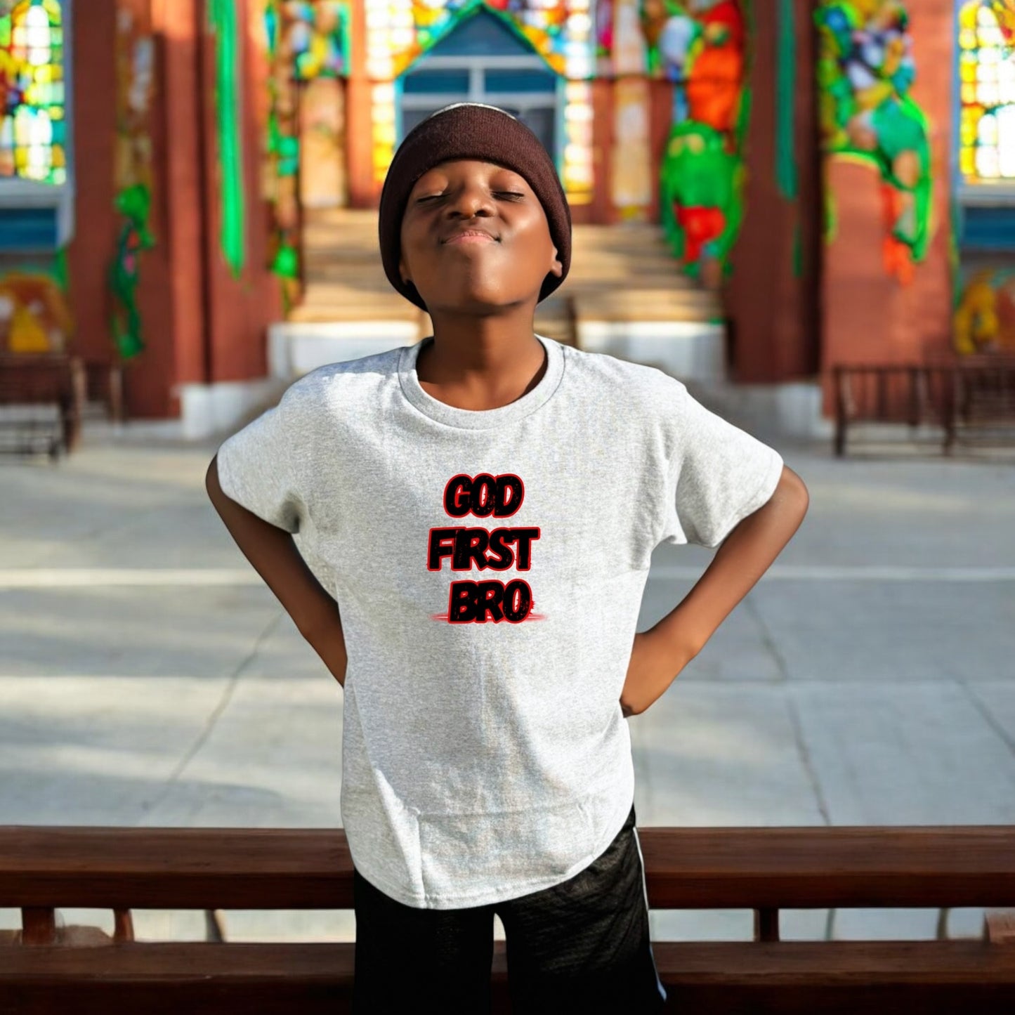 God First Bro kids Tshirt