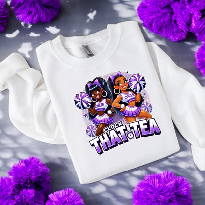 Clocking Cheer Tea Sweatshirt