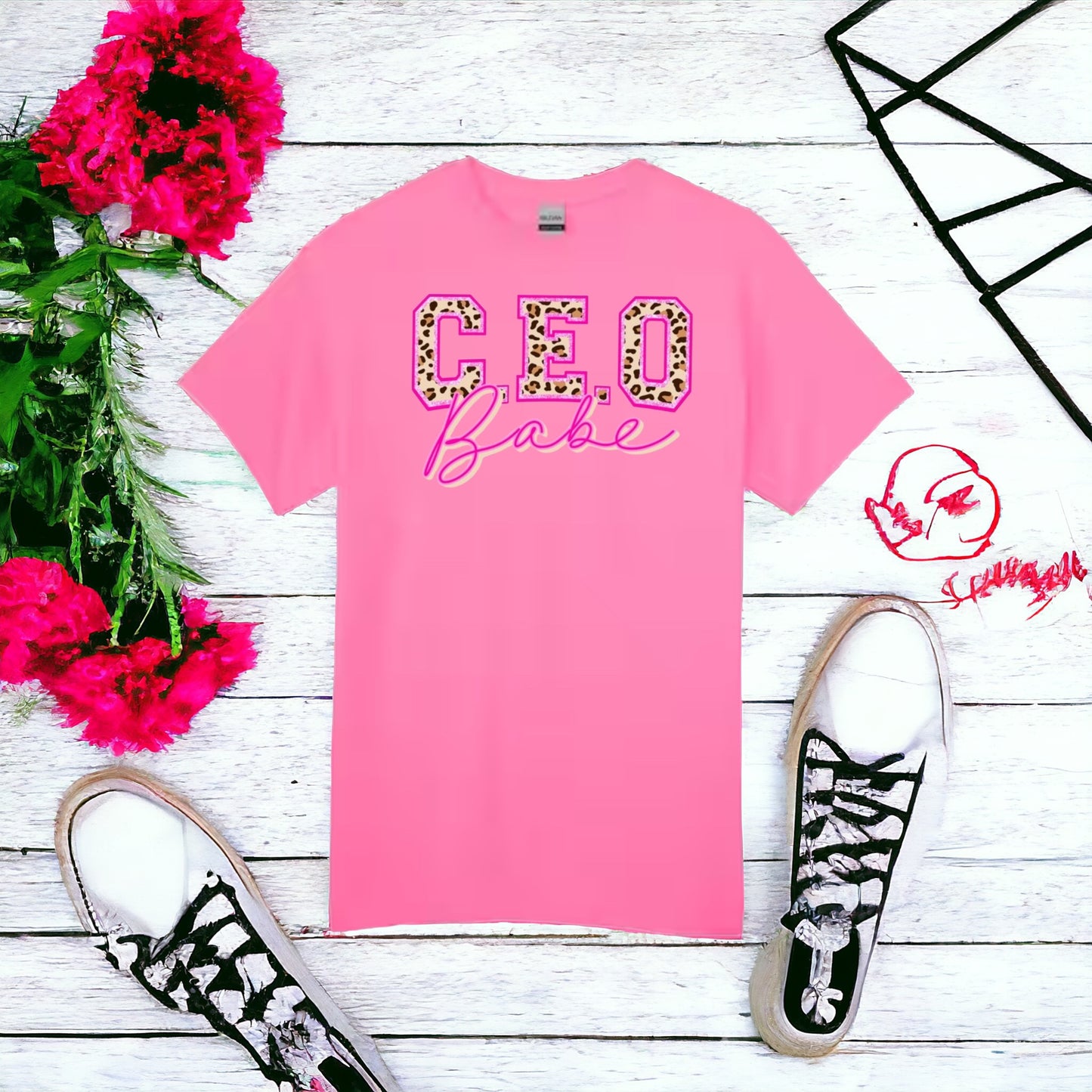 Leopard CEO Babe Tshirt