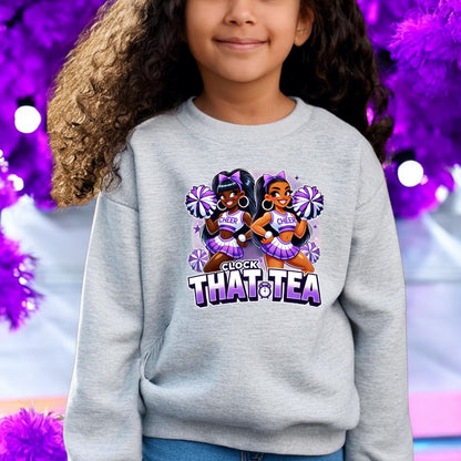 Clocking Cheer Tea Sweatshirt