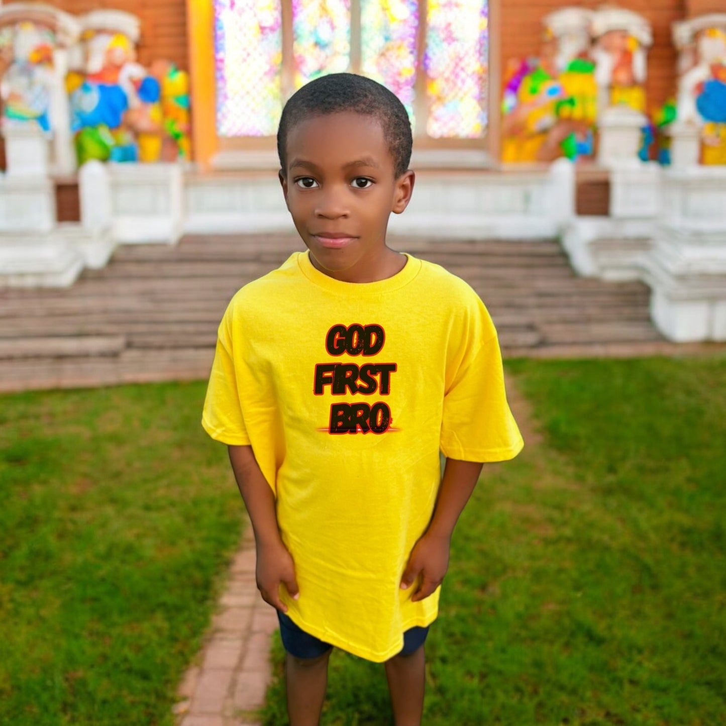 God First Bro kids Tshirt