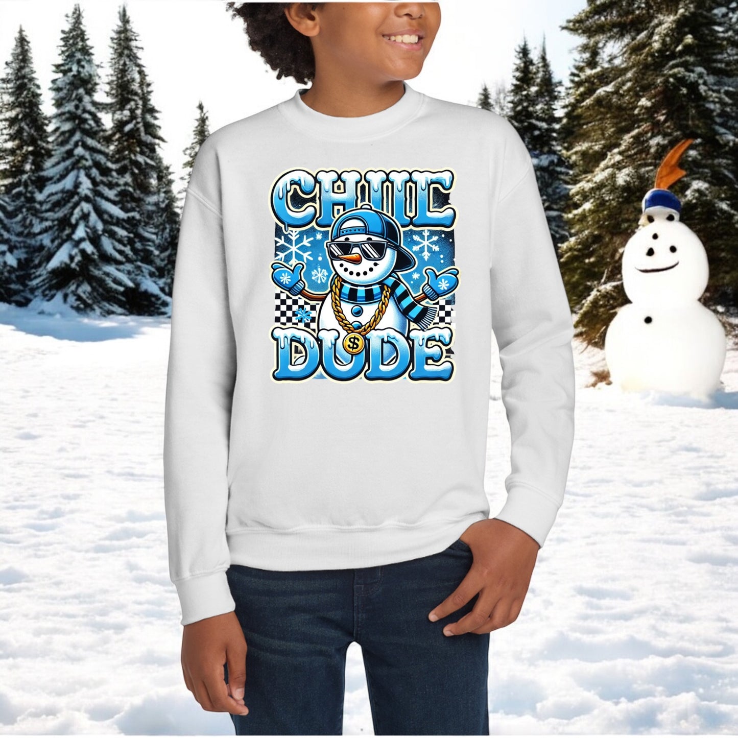 Chill Dude Snowman Sweatshirt