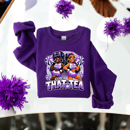 Clocking Cheer Tea Sweatshirt