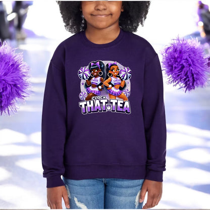 Clocking Cheer Tea Sweatshirt