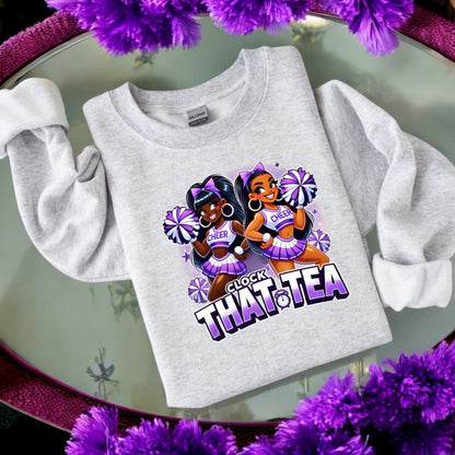 Clocking Cheer Tea Sweatshirt