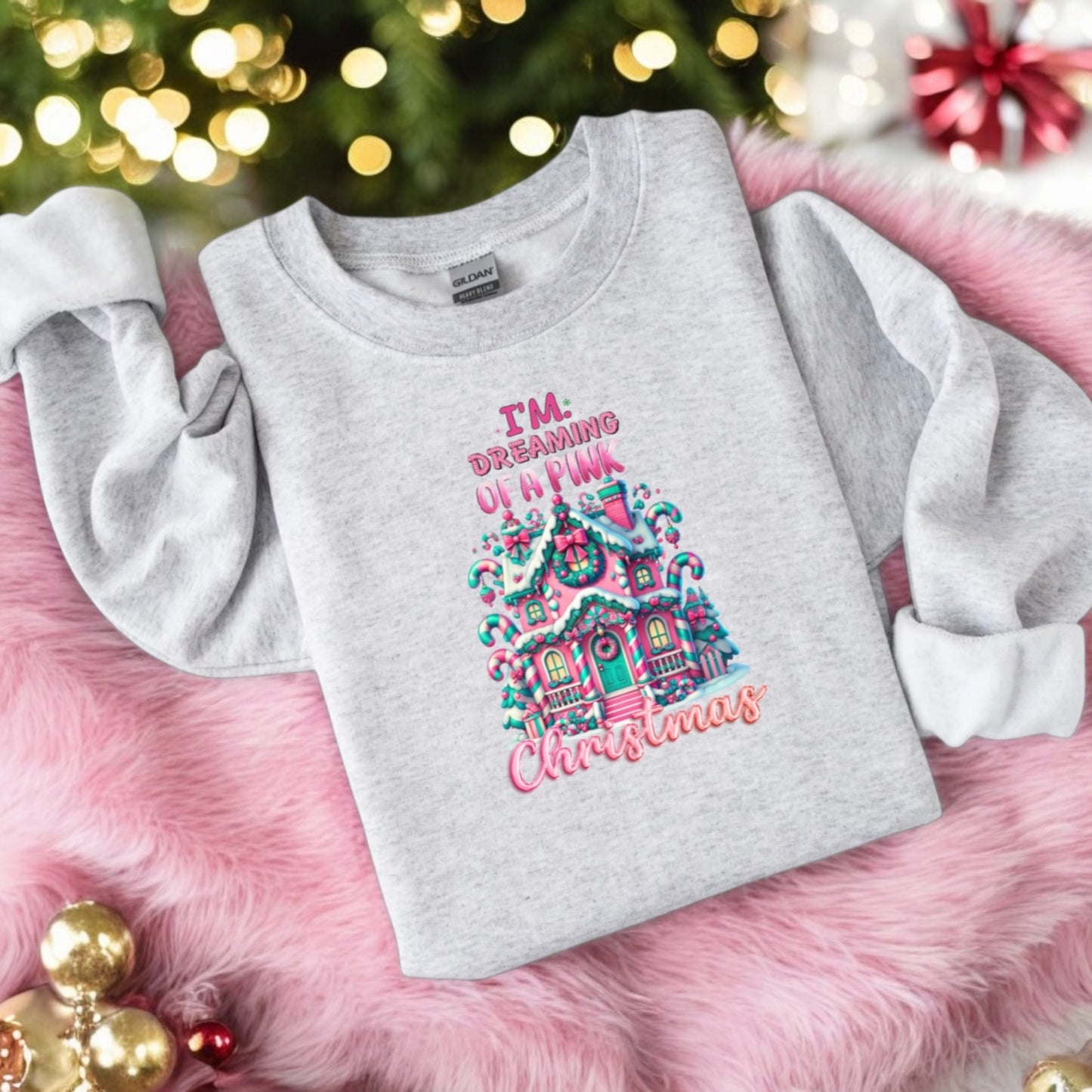 Dreaming of a pink Christmas Sweatshirt