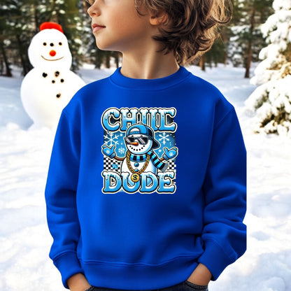 Chill Dude Snowman Sweatshirt