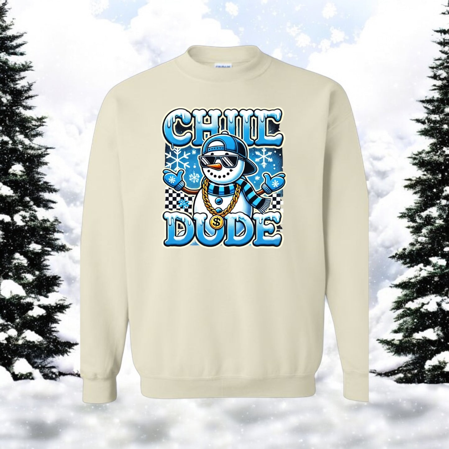 Chill Dude Snowman Sweatshirt