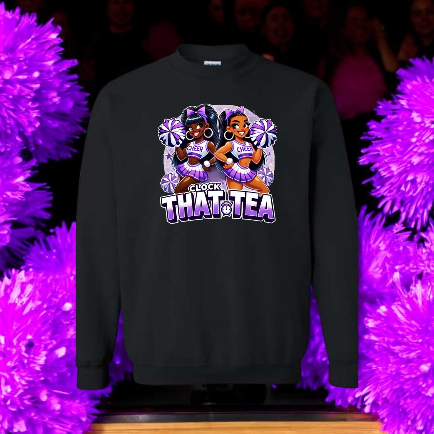 Clocking Cheer Tea Sweatshirt