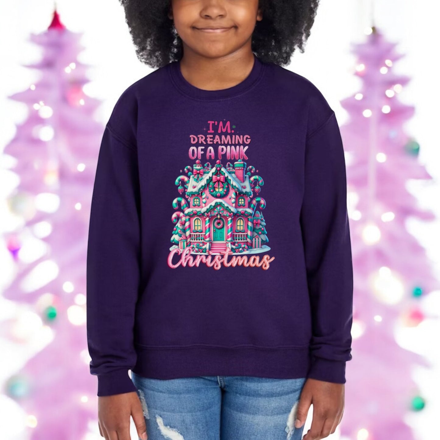 Dreaming of a pink Christmas Sweatshirt