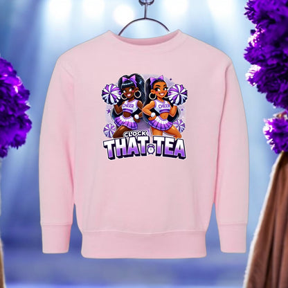 Clocking Cheer Tea Sweatshirt