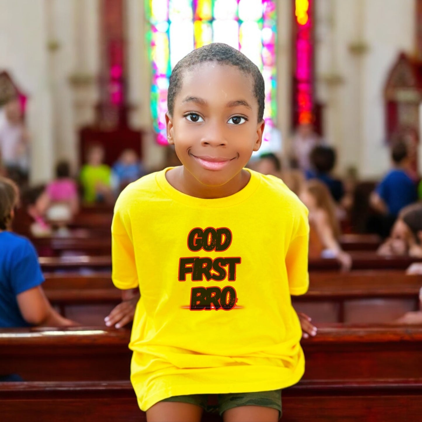 God First Bro kids Tshirt