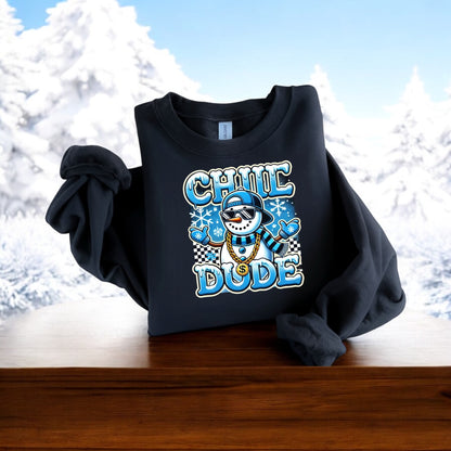 Chill Dude Snowman Sweatshirt