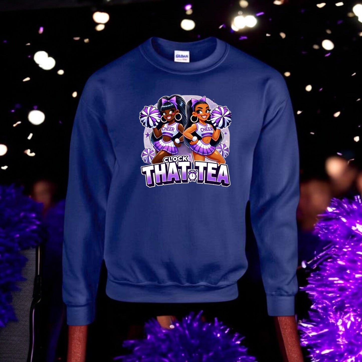 Clocking Cheer Tea Sweatshirt