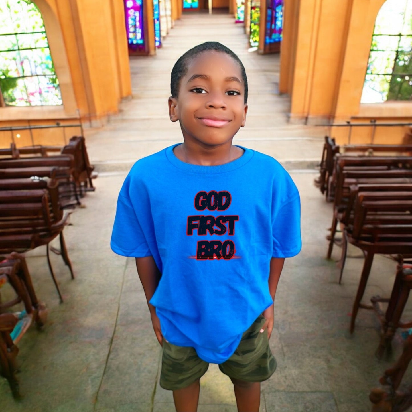 God First Bro kids Tshirt