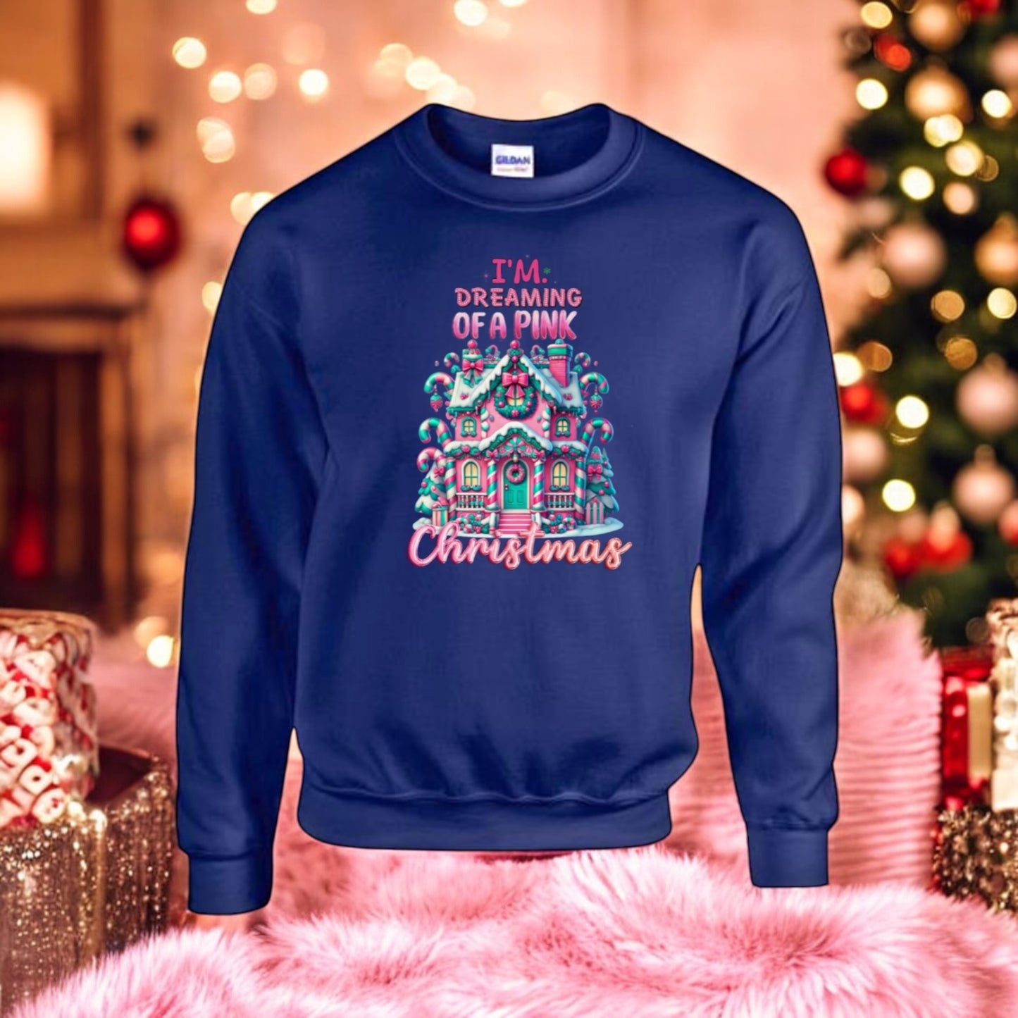 Dreaming of a pink Christmas Sweatshirt