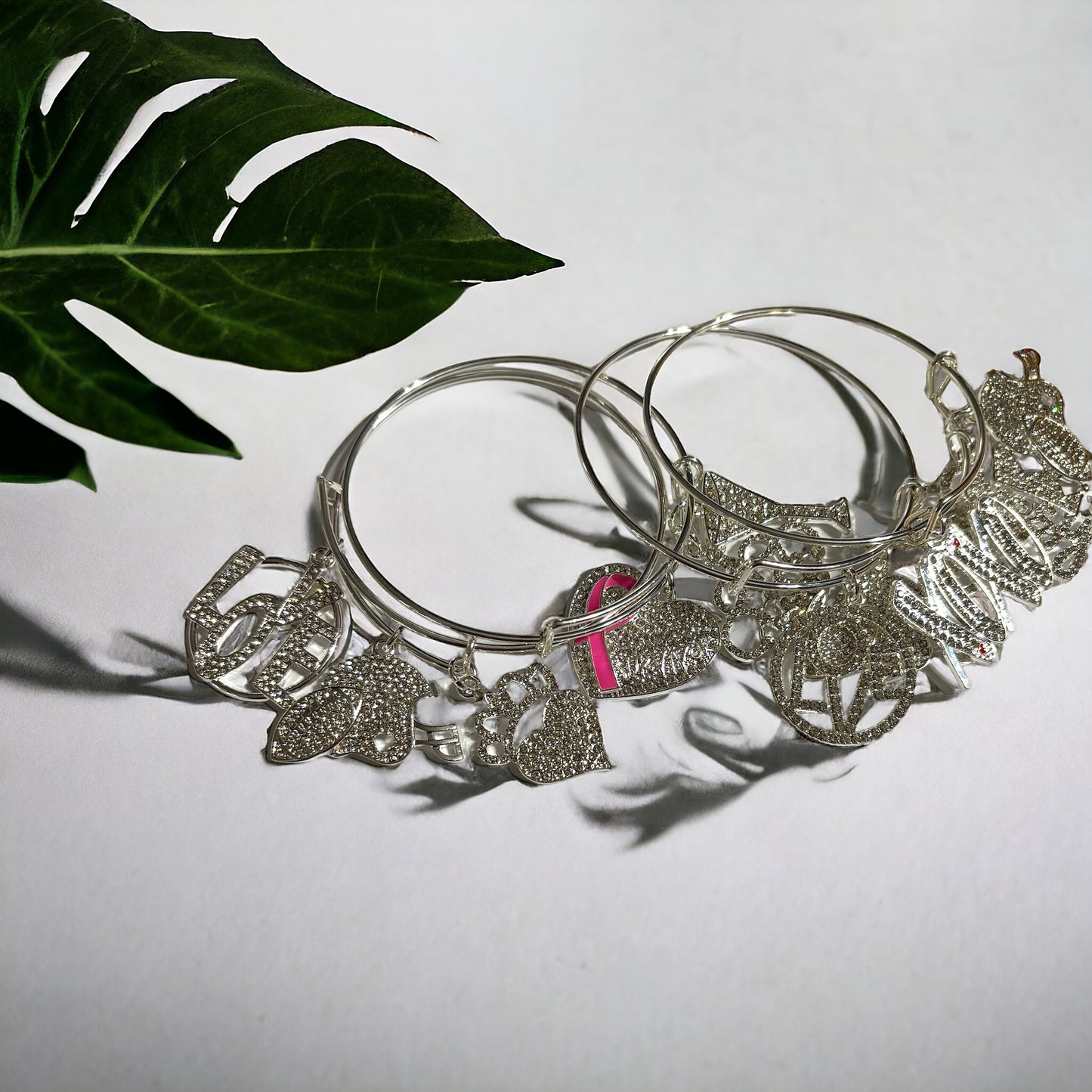 Silver Bling Bangles