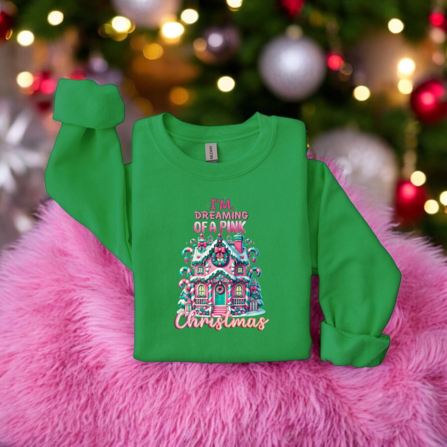 Dreaming of a pink Christmas Sweatshirt