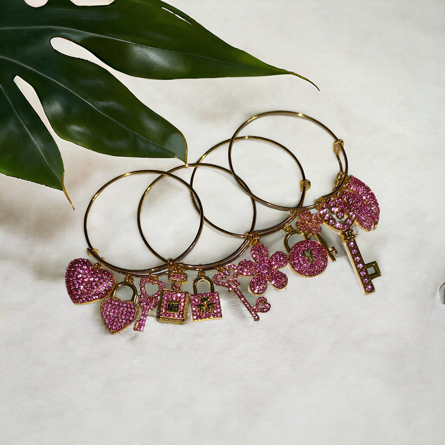 Pink Bling Bangles