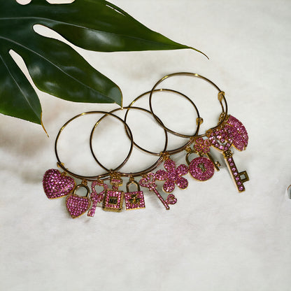 Pink Bling Bangles