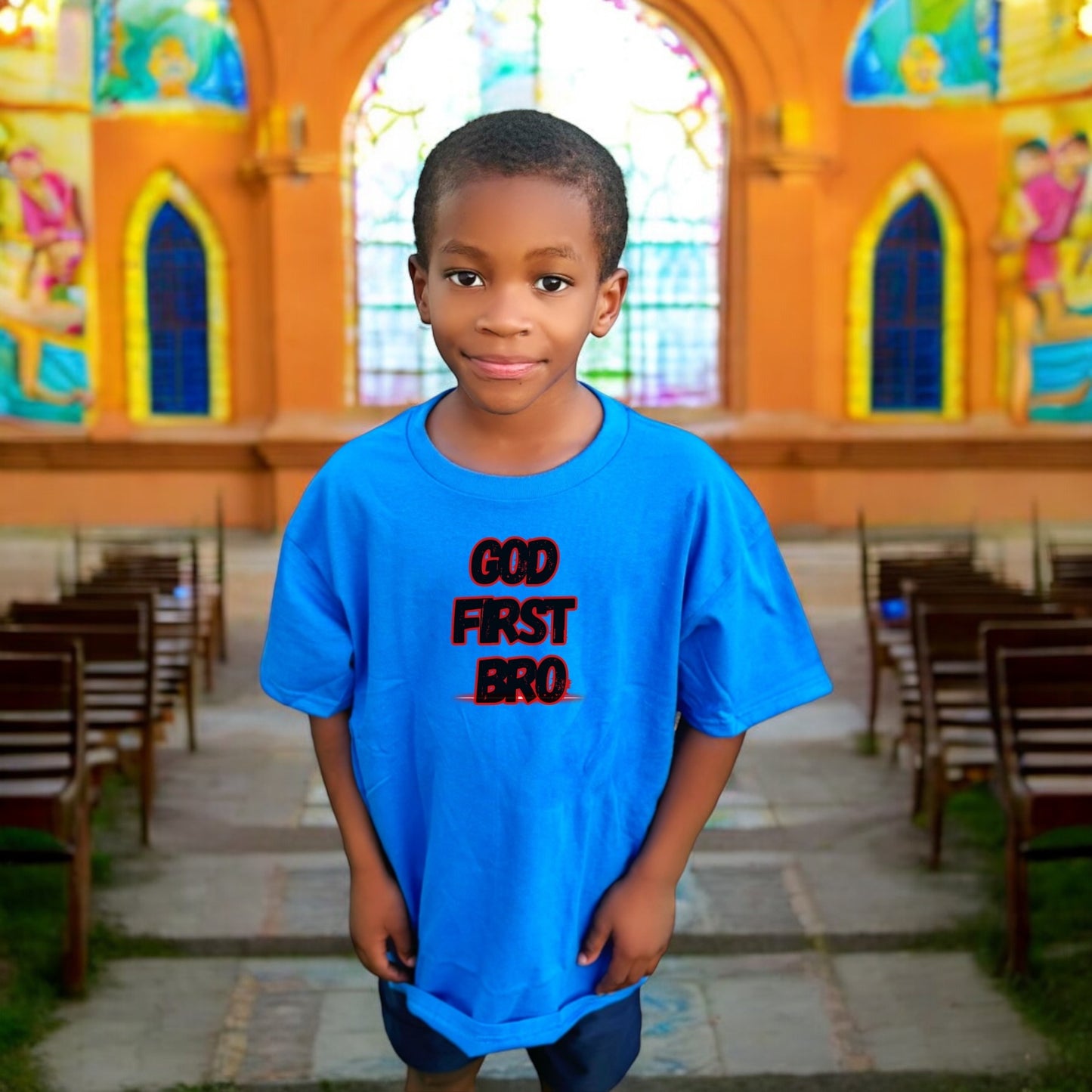 God First Bro kids Tshirt