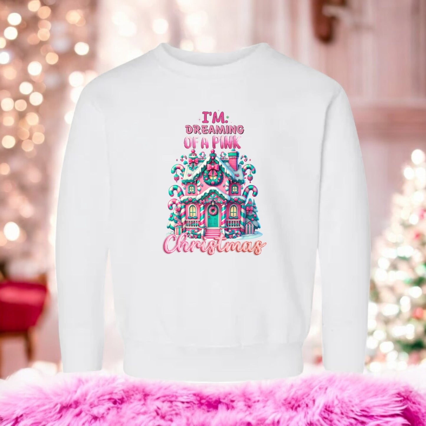 Dreaming of a pink Christmas Sweatshirt