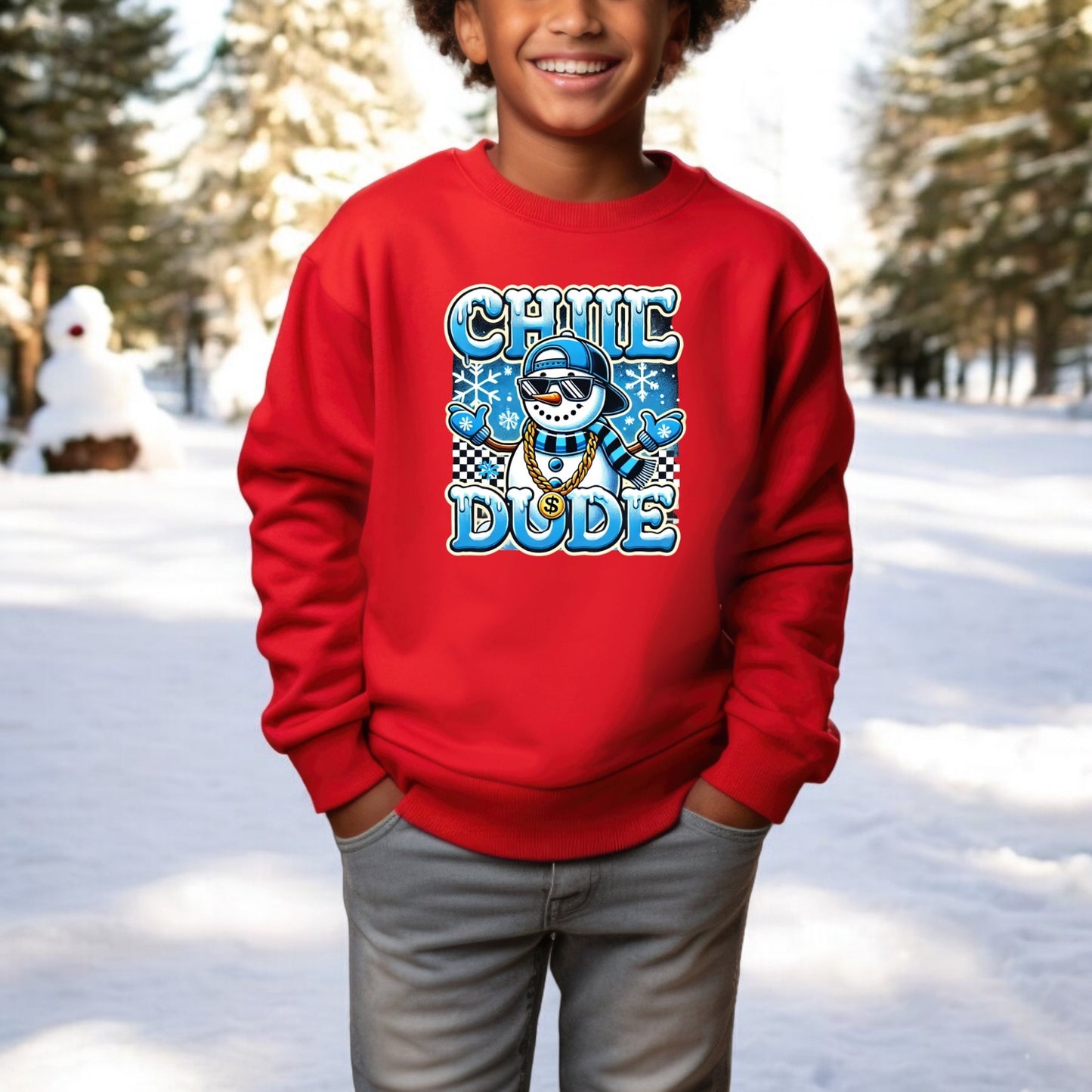 Chill Dude Snowman Sweatshirt