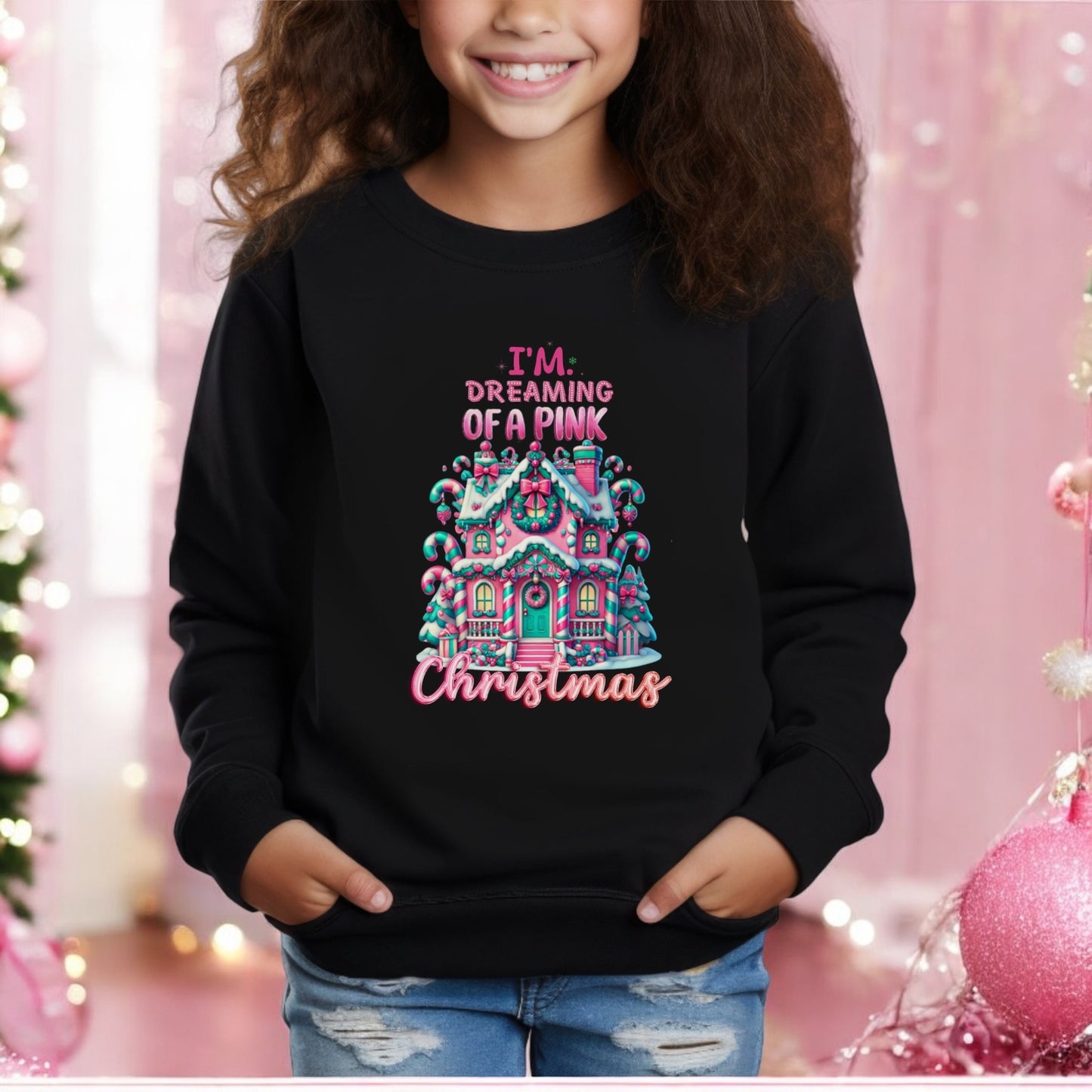 Dreaming of a pink Christmas Sweatshirt