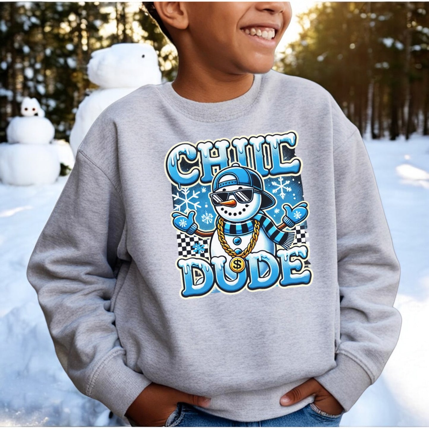 Chill Dude Snowman Sweatshirt