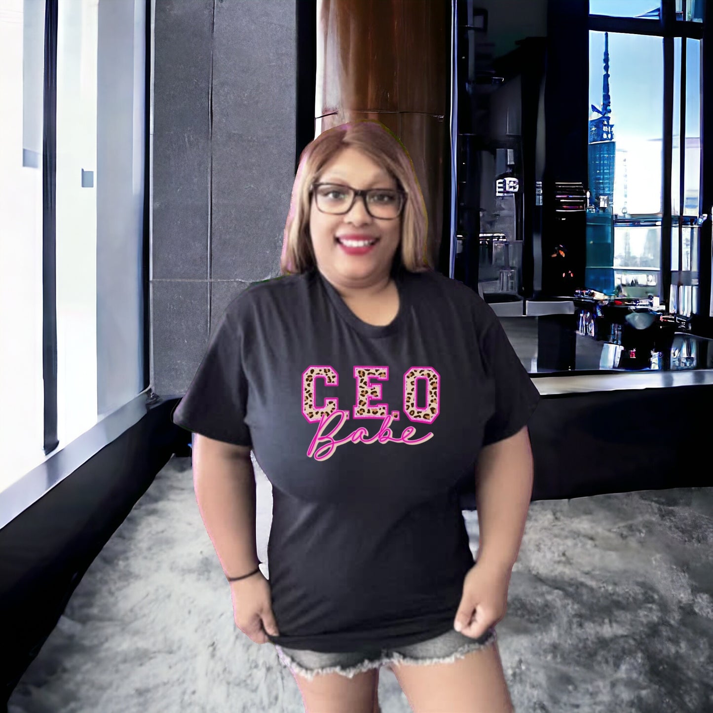 Leopard CEO Babe Tshirt