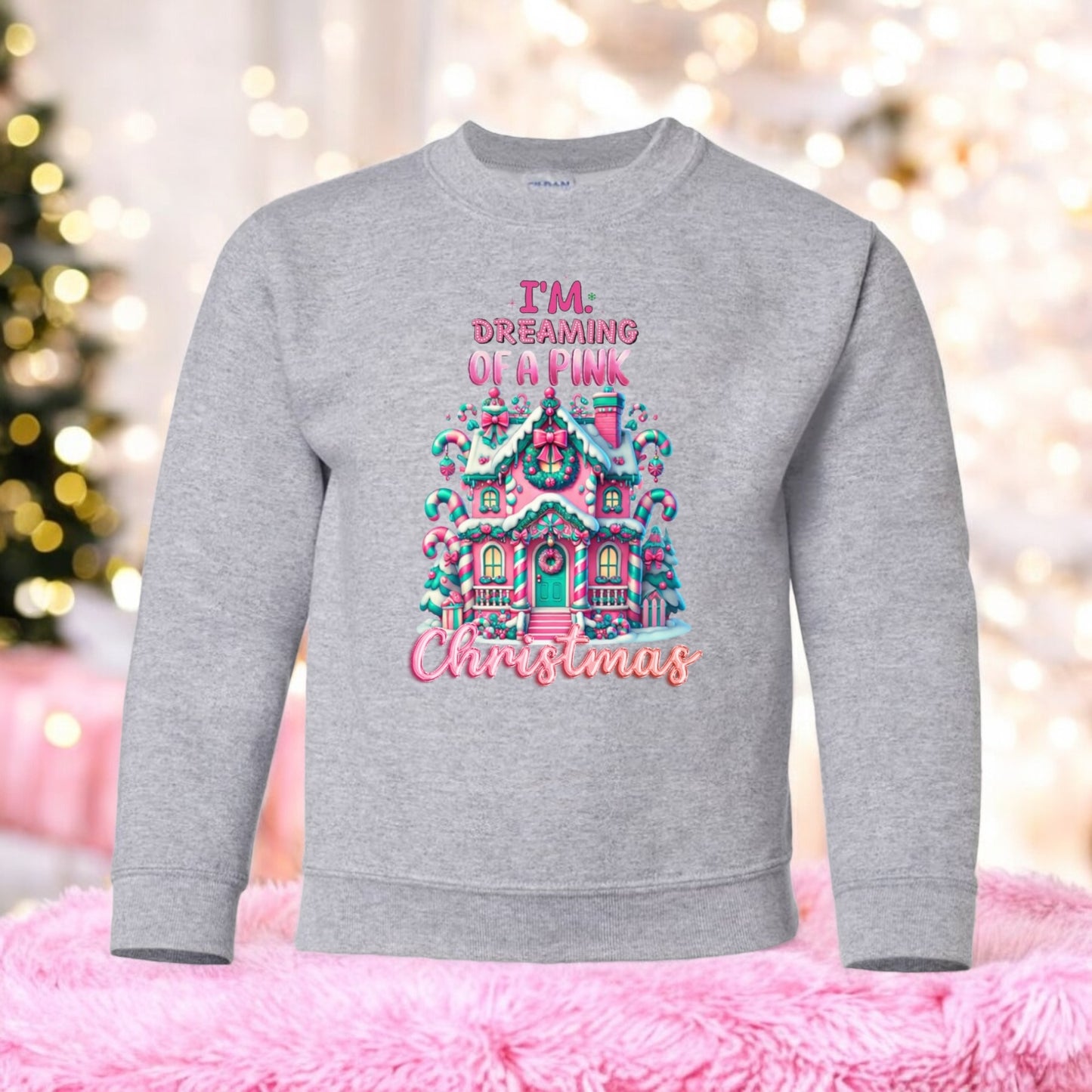 Dreaming of a pink Christmas Sweatshirt