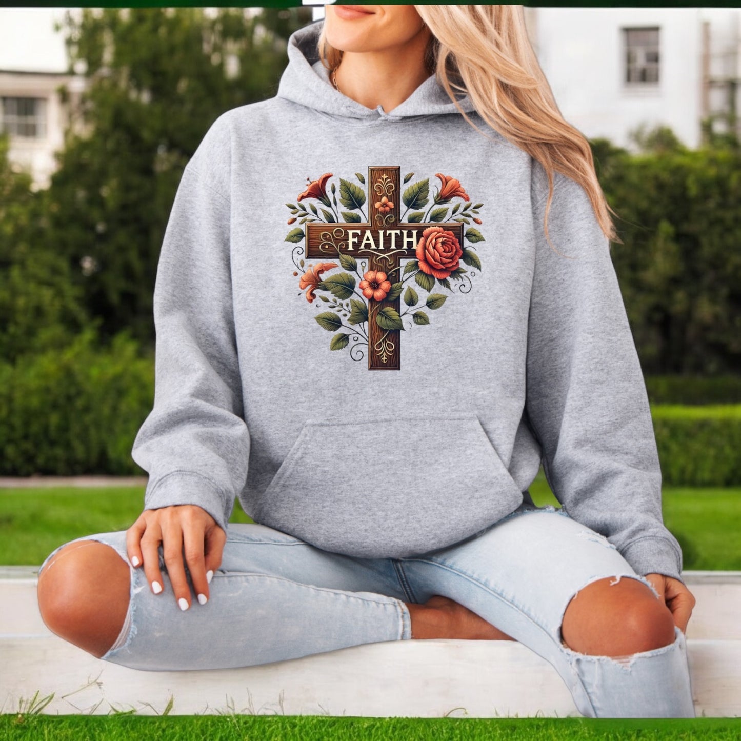 Floral Faith Hoodie