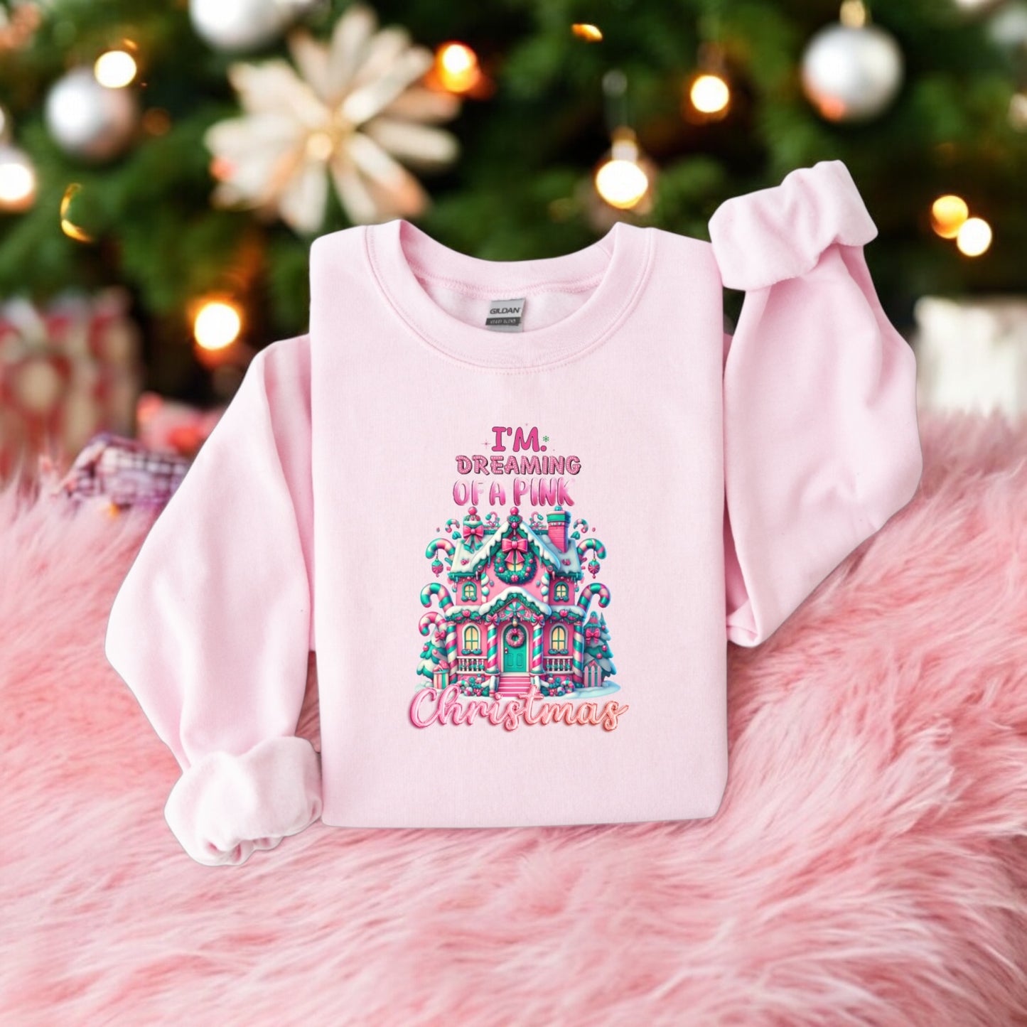 Dreaming of a pink Christmas Sweatshirt