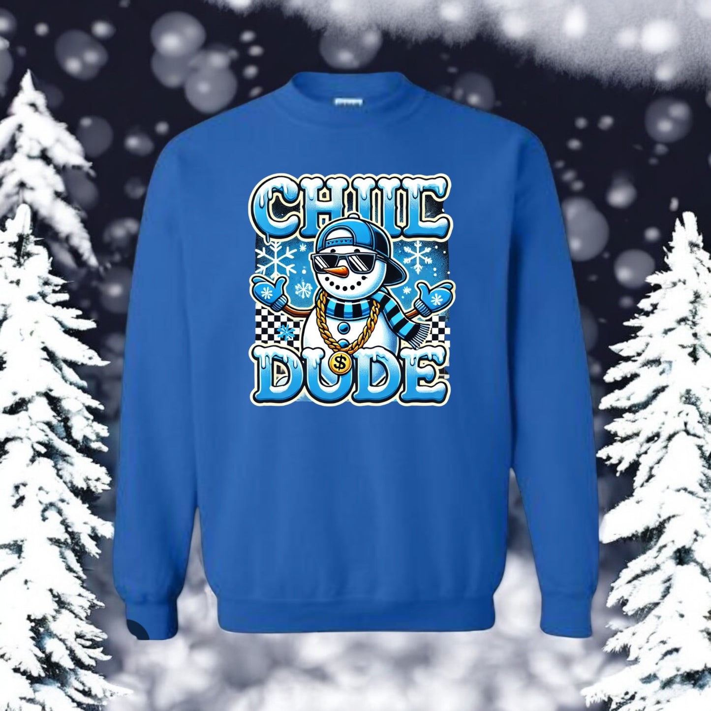 Chill Dude Snowman Sweatshirt