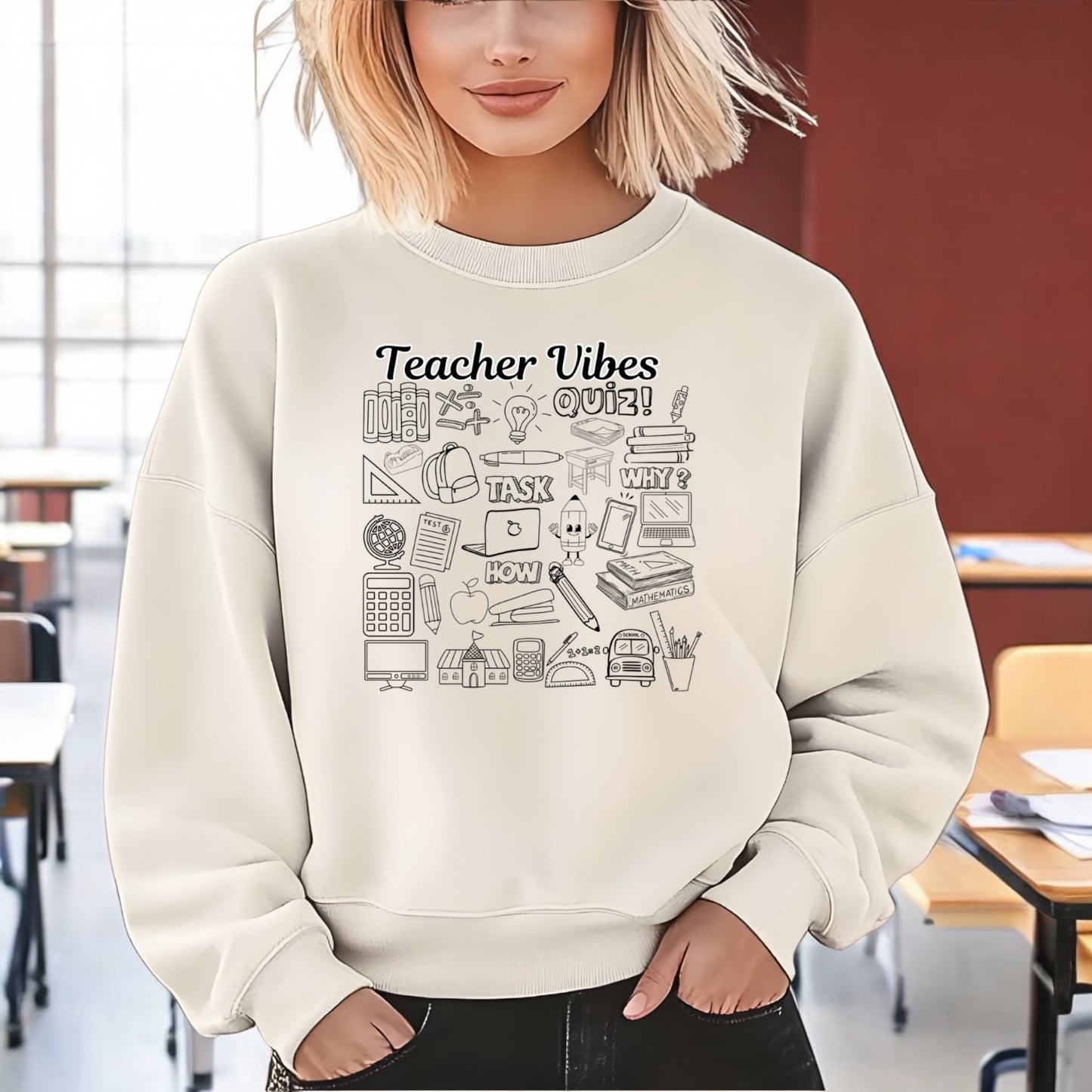 Teacher Vibes Sweatshirt