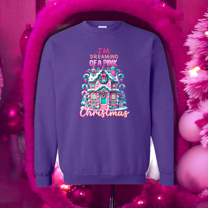 Dreaming of a pink Christmas Sweatshirt