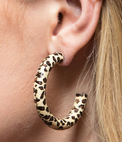 Wildwood Leopard Hoops