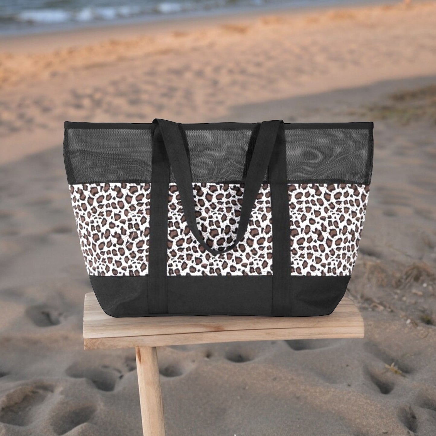 Leopard Mesh Urban Tote