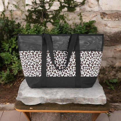 Leopard Mesh Urban Tote