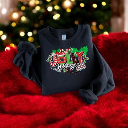 Jolly Nurse Holiday Sweatshirt