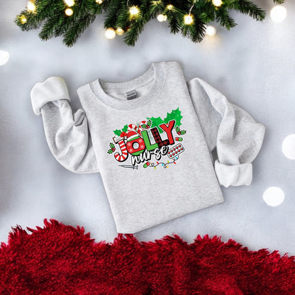 Jolly Nurse Holiday Sweatshirt