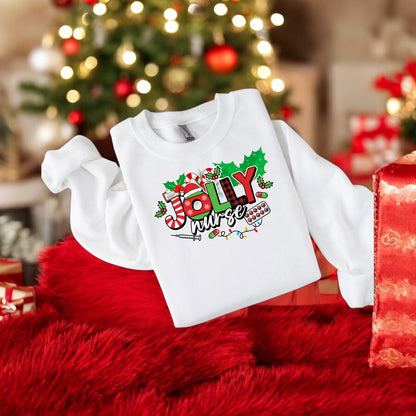 Jolly Nurse Holiday Sweatshirt