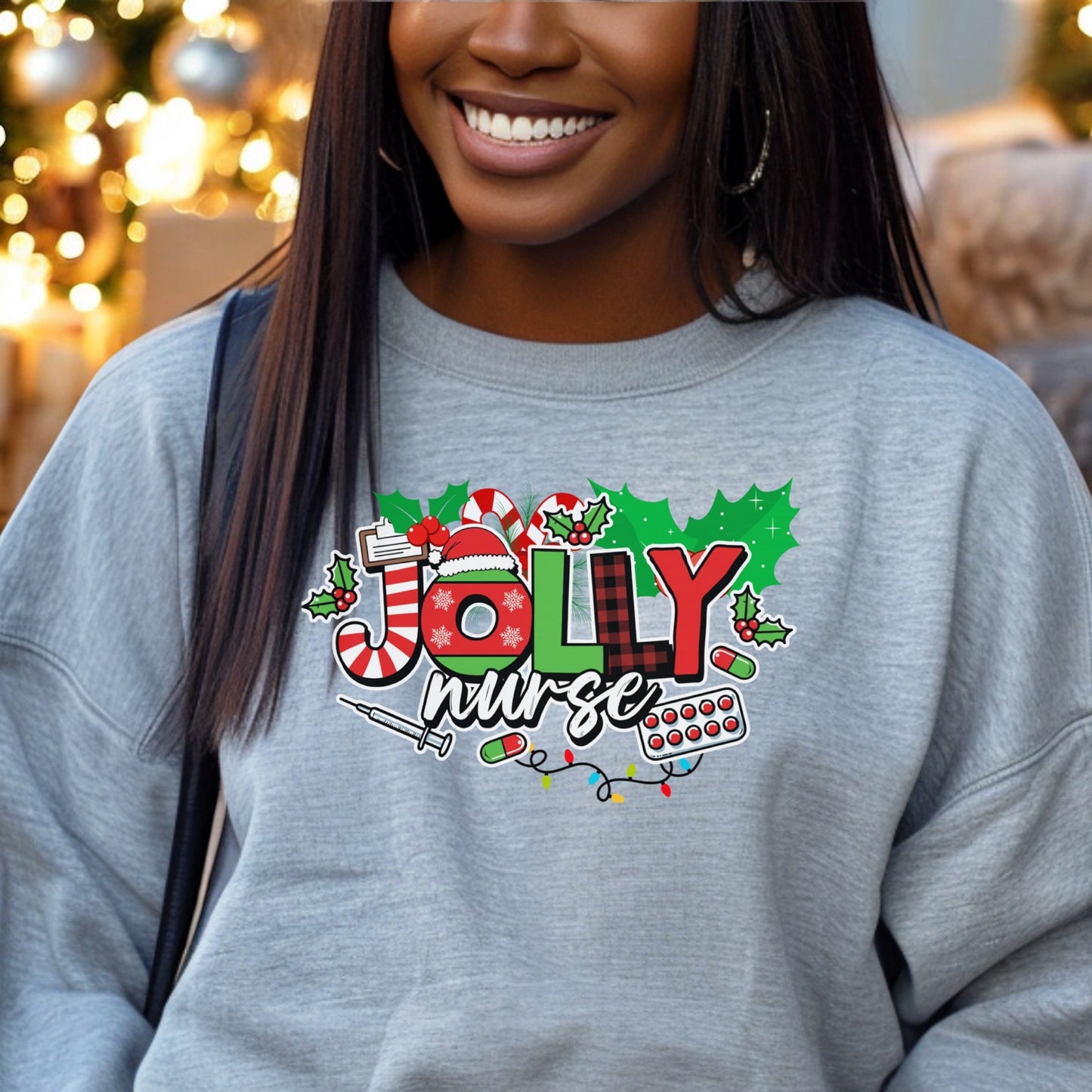 Jolly Nurse Holiday Sweatshirt