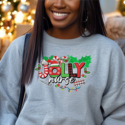 Jolly Nurse Holiday Sweatshirt