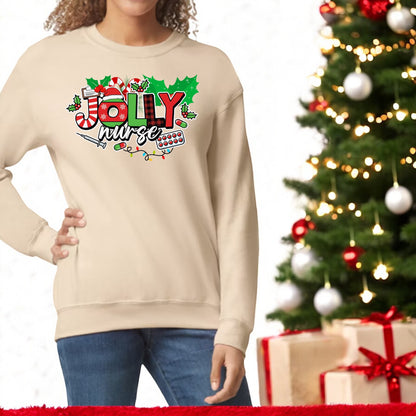 Jolly Nurse Holiday Sweatshirt